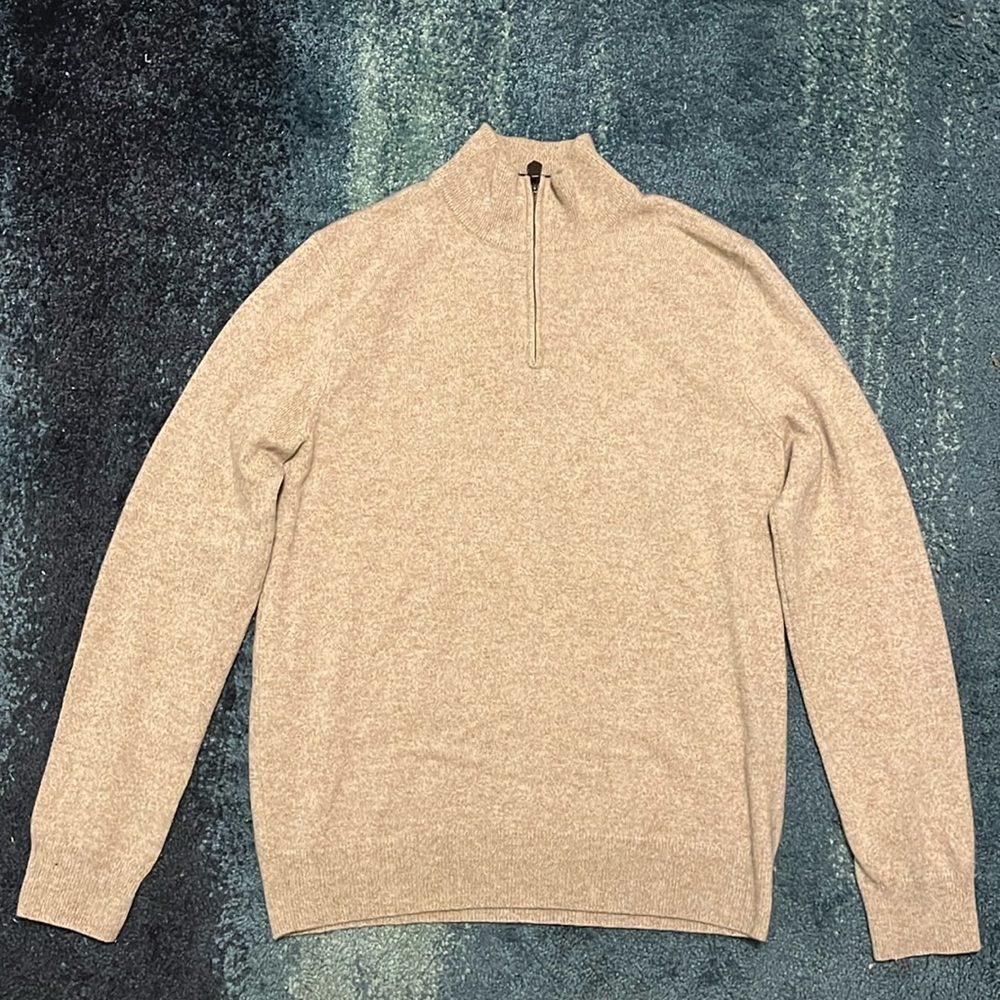 Bloomingdale’s Cashmere Quarter-Zip Sweature